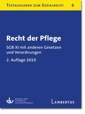 cover image of Recht der Pflege